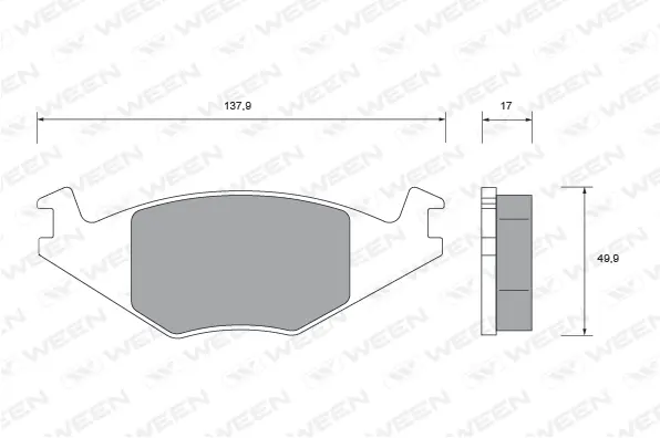 Brake Pad Set, disc brake (151-2494)