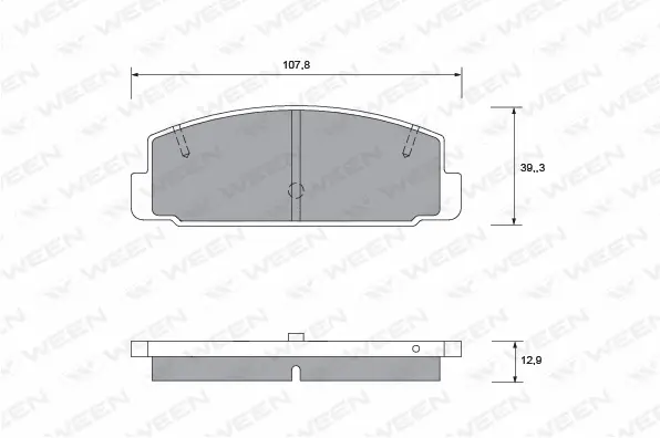 Brake Pad Set, disc brake (151-2281)