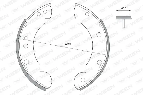 Brake Shoe Set (152-2193)