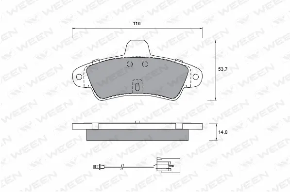 Brake Pad Set, disc brake (151-1215)