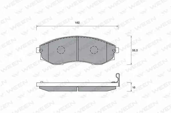 Brake Pad Set, disc brake (151-1177)