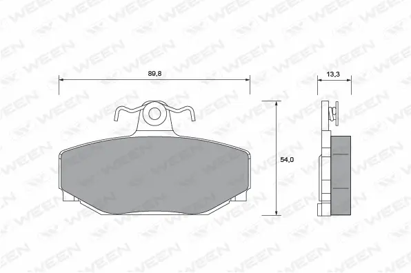 Brake Pad Set, disc brake (151-1006)
