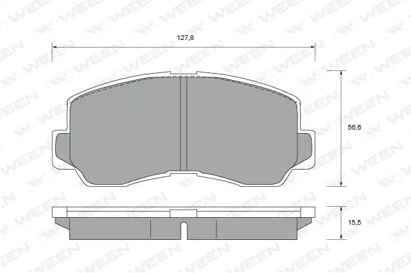 Brake Pad Set, disc brake (151-1434)