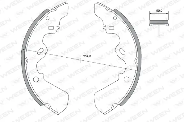 Brake Shoe Set (152-2201)