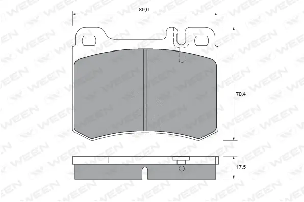 Brake Pad Set, disc brake (151-1514)