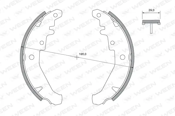 Brake Shoe Set (152-2347)