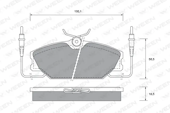 Brake Pad Set, disc brake (151-2512)