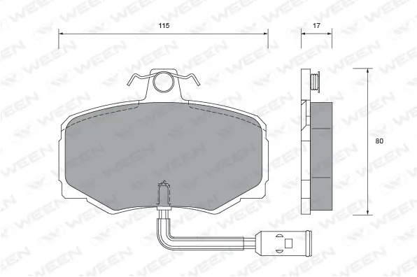 Brake Pad Set, disc brake (151-2510)