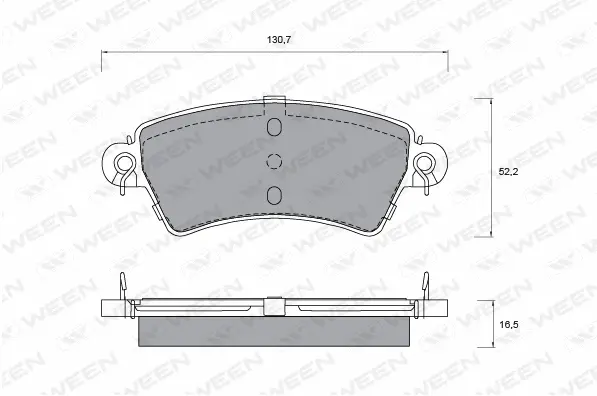Brake Pad Set, disc brake (151-1321)