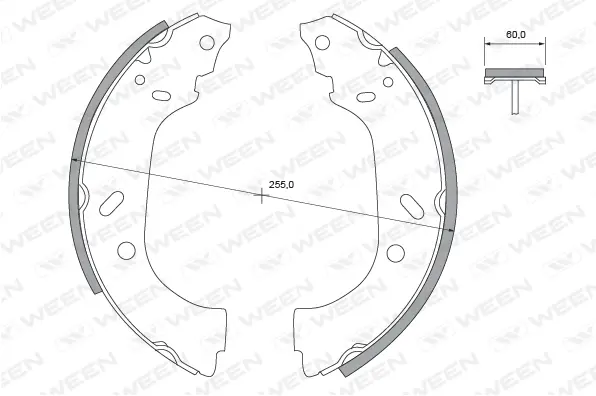 Brake Shoe Set (152-2383)