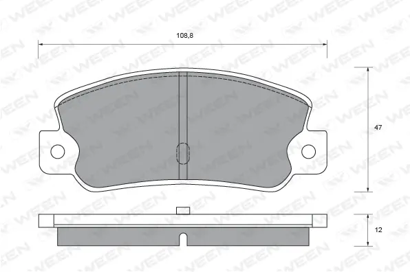 Brake Pad Set, disc brake (151-2376)