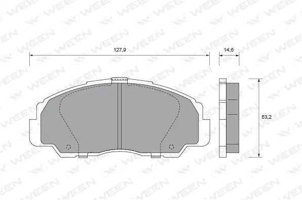 Brake Pad Set, disc brake (151-1660)