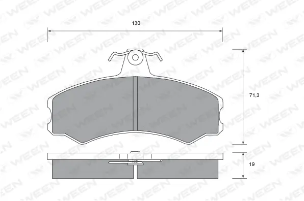 Brake Pad Set, disc brake (151-1463)
