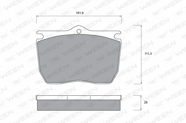 Brake Pad Set, disc brake (151-1064)