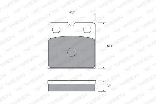 Brake Pad Set, disc parking brake (151-2009)