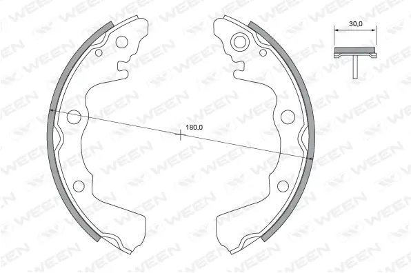 Brake Shoe Set (152-2359)