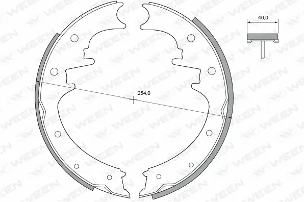 Brake Shoe Set (152-2118)