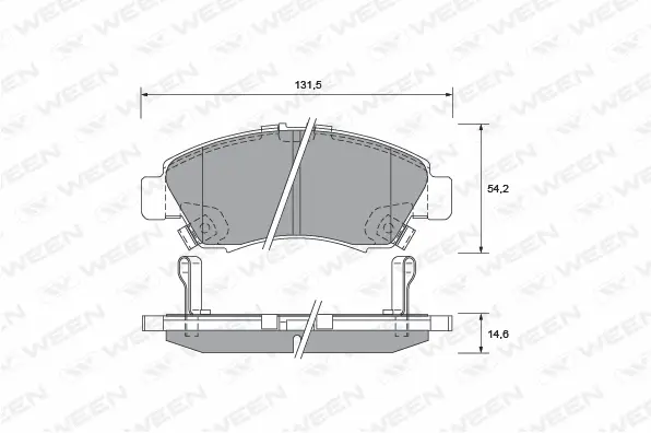 Brake Pad Set, disc brake (151-2204)