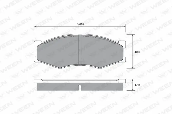Brake Pad Set, disc brake (151-2175)