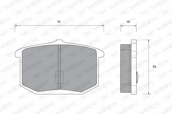 Brake Pad Set, disc brake (151-1392)