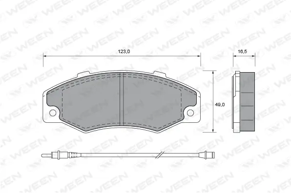 Brake Pad Set, disc brake (151-1502)