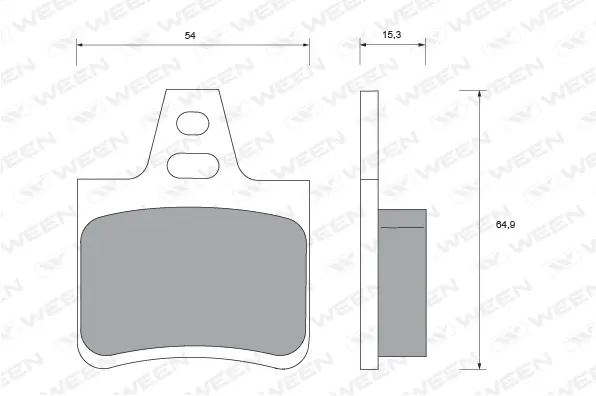Brake Pad Set, disc brake (151-1738)
