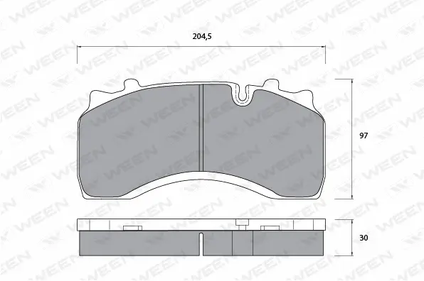 Brake Pad Set, disc brake (151-1073)