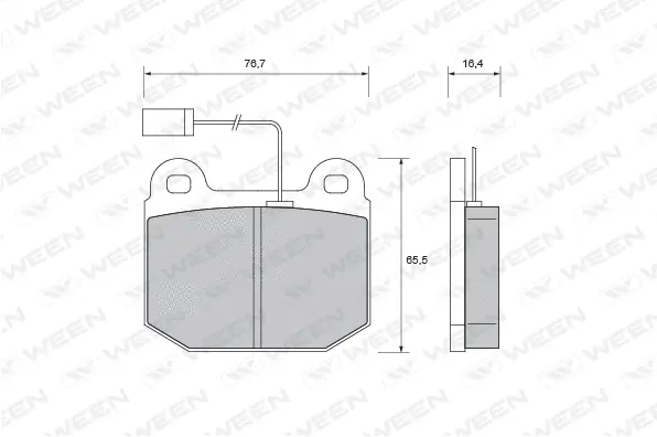 Brake Pad Set, disc brake (151-1746)
