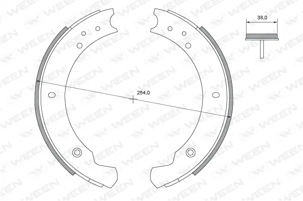 Brake Shoe Set (152-2172)