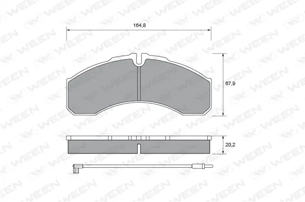 Brake Pad Set, disc brake (151-1985)