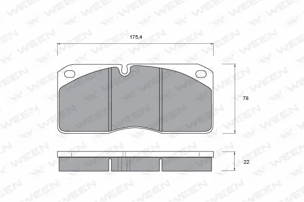 Brake Pad Set, disc brake (151-1030)