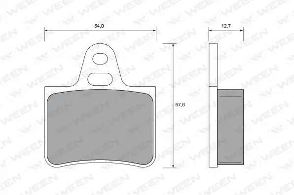 Brake Pad Set, disc brake (151-1615)