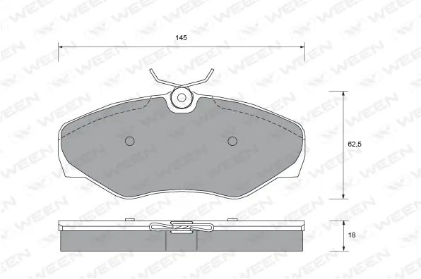 Brake Pad Set, disc brake (151-1883)