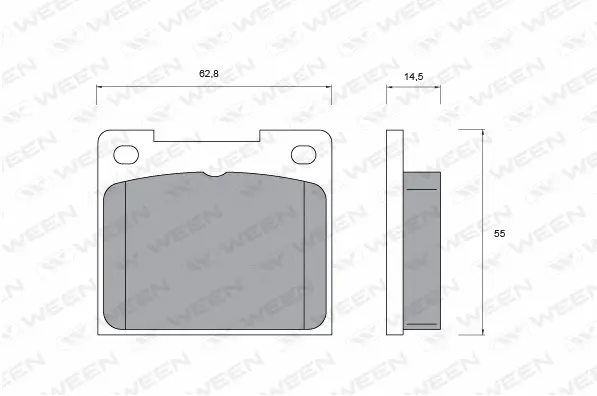 Brake Pad Set, disc brake (151-1078)