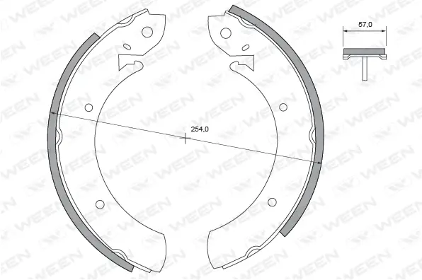 Brake Shoe Set (152-2027)
