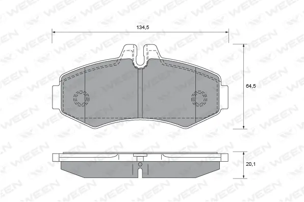 Brake Pad Set, disc brake (151-1823)