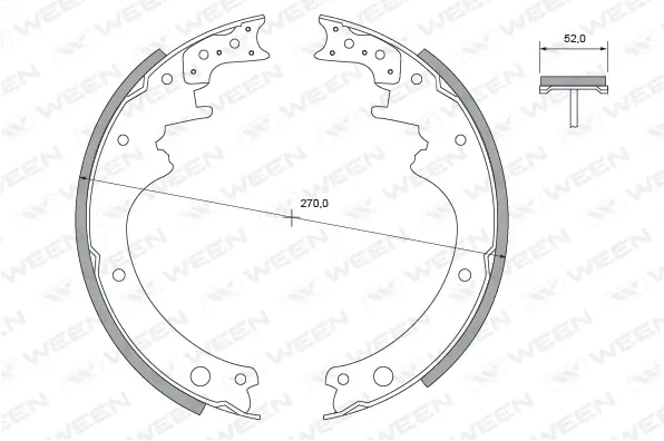 Brake Shoe Set (152-2278)