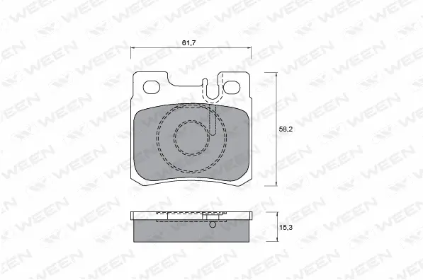 Brake Pad Set, disc brake (151-1222)