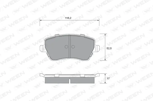 Brake Pad Set, disc brake (151-1333)