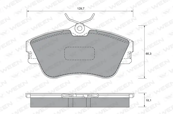 Brake Pad Set, disc brake (151-1630)