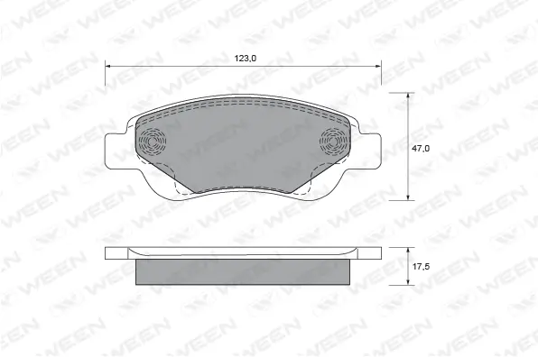 Brake Pad Set, disc brake (151-2001)
