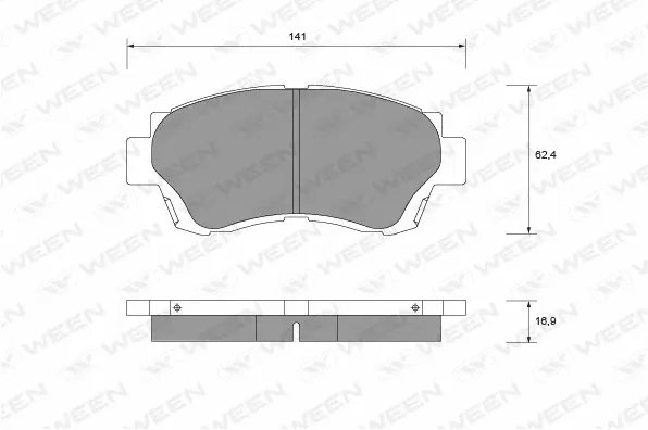 Brake Pad Set, disc brake (151-1359)