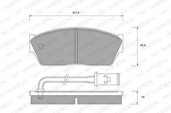 Brake Pad Set, disc brake (151-2367)