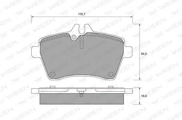 Brake Pad Set, disc brake (151-1997)
