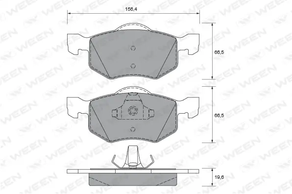 Brake Pad Set, disc brake (151-1910)