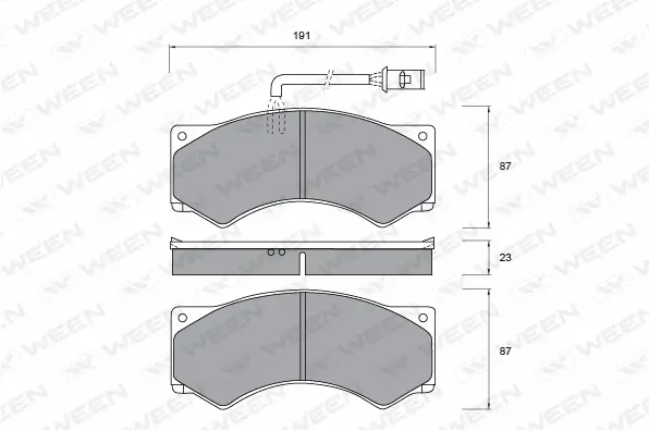 Brake Pad Set, disc brake (151-1040)