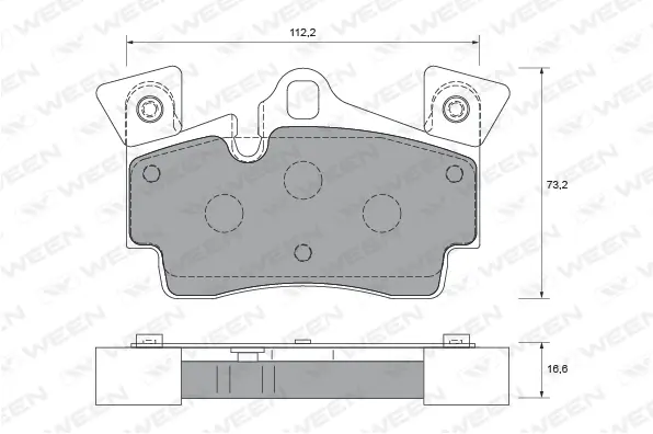 Brake Pad Set, disc brake (151-1751)