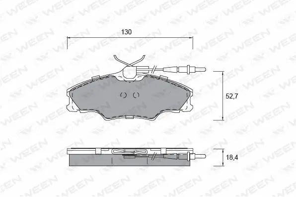 Brake Pad Set, disc brake (151-1327)