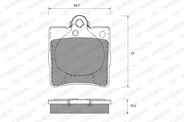 Brake Pad Set, disc brake (151-1223)