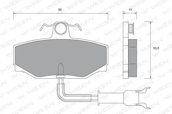 Brake Pad Set, disc brake (151-2483)